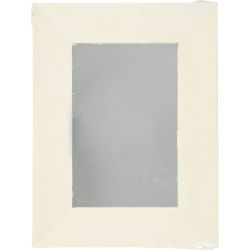 Lijst met spiegel, afm 20,8x15,9 cm, dikte 0,6 cm, 1 stuk
