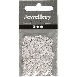 Jasseron, B: 2 mm, verzilverd, 2 m/ 1 stuk