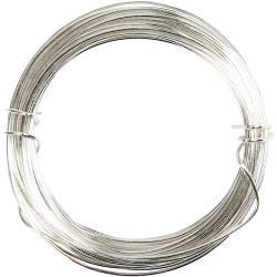 Verzilverd draad, dikte 0,8 mm, verzilverd, 6 m/ 1 rol