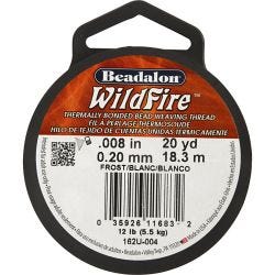 Sieradendraad, dikte 0,2 mm, wit, 18.30 m/ 1 rol