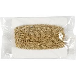 Jasseron, B: 2 mm, verguld, 20 m/ 1 doos