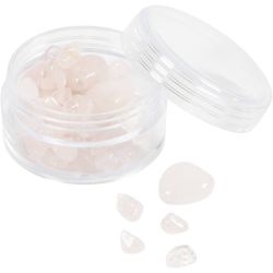 Kristallen kralen, Rozenkwarts, d 7-12 mm, gatgrootte 1 mm, roze, 63stuk/ 1 doos