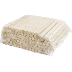 Houten staven voor onderzetter, d 14-15 mm, afm 18 cm, gatgrootte 4 mm, 108 stuk/ 1 doos