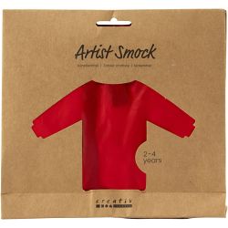 Kunstenaarskiel, L: 55 cm, afm 2-4 jaar, rood, 1 stuk