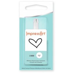 Embossing stempel, hart, 65 mm, 3 mm, 1 stuk
