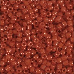 Rocailles, d 3 mm, afm 8/0, gatgrootte 0,6-1,0 mm, donkerrood, 25 gr/ 1 doos