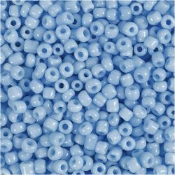 Rocailles, d 3 mm, afm 8/0, gatgrootte 0,6-1,0 mm, turquoise, 25 gr/ 1 doos