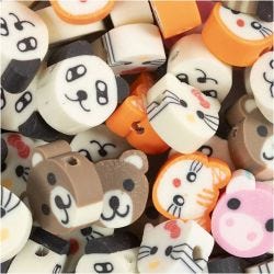 Figuurkralen, Dieren, d 10 mm, gatgrootte 1,5 mm, 60stuk/ 1 doos