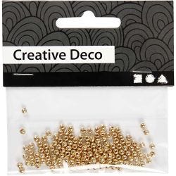 Waskralen, d 2,7 mm, gatgrootte 0,7 mm, goud, 150 stuk/ 1 doos