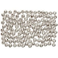 Waskralen, d 3 mm, gatgrootte 0,7 mm, zilver, 150 stuk/ 1 doos