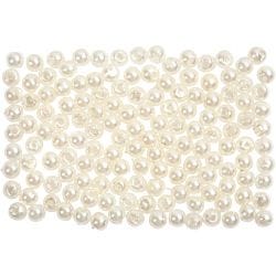 Waskralen, d 3 mm, gatgrootte 0,7 mm, parelmoer, 150 stuk/ 1 doos