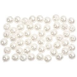 Waskralen, d 5 mm, gatgrootte 0,7 mm, parelmoer, 100 stuk/ 1 doos