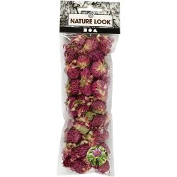 Gedroogde Bloemen, Rode klaver, L: 1,5-2,5 cm, d 1 - 1,5 cm, 15 gr, paars, 1 doos