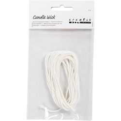 Lont voor Bijenwas vellen, Voor gebruik met kaarsen die zijn gemaakt van platen bijenwas, afm 3, dikte 2-3 mm, 100 gr, 3 m/ 1 doos