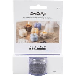 Kaarsenverf, blauw, 5 gr/ 1 doos