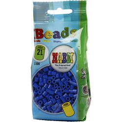 Strijkkralen, afm 5x5 mm, gatgrootte 2,5 mm, medium, donkerblauw (32232), 1100 stuk/ 1 doos