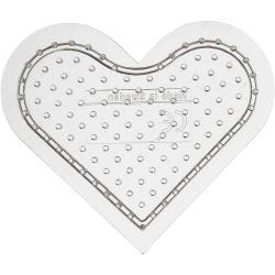 Perleplate, 7 cm, medium, klar, 1 stk.