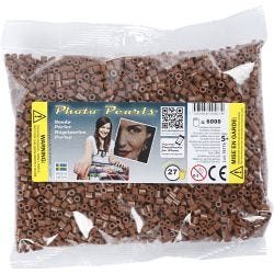 Foto kralen, afm 5x5 mm, gatgrootte 2,5 mm, medium, chocolate (27), 6000 stuk/ 1 doos