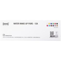 Grimas Schmink - Schminkpalet, diverse kleuren, 12x2.50 ml/ 1 stuk