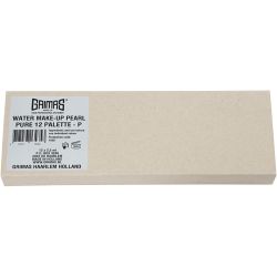 Grimas Schmink - Schminkpalet, parelmoer kleuren, 12x2.50 ml/ 1 stuk