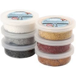 Foam Clay®, metallic, bruin harmonie, 6x14 gr/ 1 doos