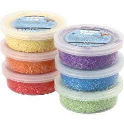 Foam Clay®, metallic, sterke kleuren, 6x14 gr/ 1 doos