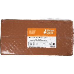 Rode klei met chamotte, 10 kg/ 1 doos