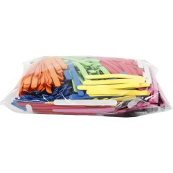 EVA Foam Ijsstokjes, L: 11,5 cm, B: 1 cm, dikte 2 mm, diverse kleuren, 1000 stuk/ 1 doos