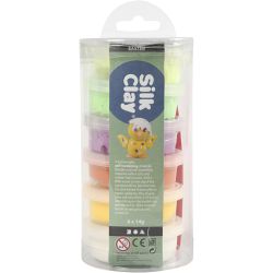 Silk Clay®, voorjaarskleuren, 6x14 gr/ 1 doos