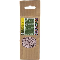 BioBeads van NABBI, afm 5x5 mm, gatgrootte 2.5 mm, medium, lichtroze, 1000 stuk/ 1 doos