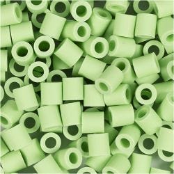 BioBeads van NABBI, afm 5x5 mm, gatgrootte 2,5 mm, medium, pastel groen, 1000 stuk/ 1 doos