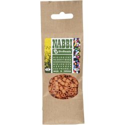 BioBeads van NABBI, afm 5x5 mm, gatgrootte 2.5 mm, medium, oranje, 1000 stuk/ 1 doos