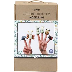 Schattige vingerpoppen