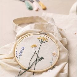 Starter Hobbyset Borduurwerk, Bloemen, 1 doos