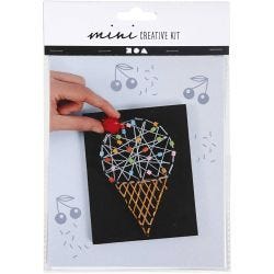 Mini Creatieve Set, ijsje in hoorn, 1 doos