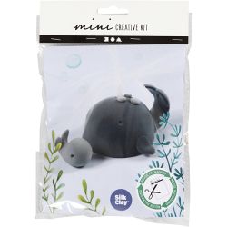 Creative mini kit, Walvis met kalf, 1 doos
