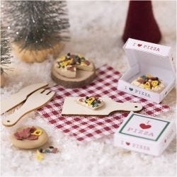 Mini Hobbyset Kabouterdeur, Pizza, 1 doos