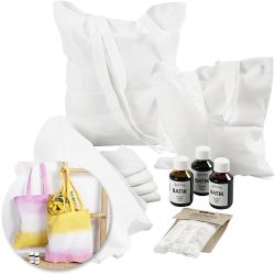Kit - Batik geverfde theedoeken en tassen