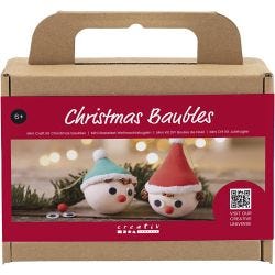 Mini Hobbyset Kerstballen, Rode en groene kabouters, 1 doos