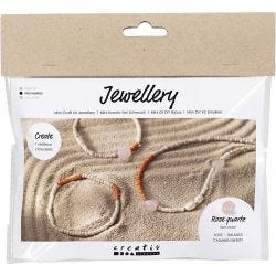Mini Hobbyset Sieraden, Rozenkwarts ketting en armband, 1 doos