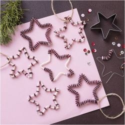 Mini Hobbyset Decoratie, Sterren, rood, 1 doos