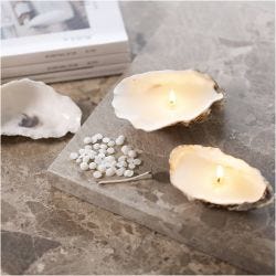 Mini Hobbyset Kaarsen Maken, Sojakaarsen in oesterschelpen, off white, 1 doos