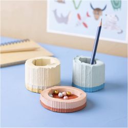 Hobbyset Gieten, Bakjes, blauw, rood, lichtgeel, 1 doos