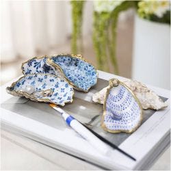 Hobbyset Decoupage, Oesterschelpen, blauw, 1 doos