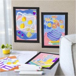 Hobbyset Kleuren, Schilderen volgens cijfers, markeerstiften, 1 doos