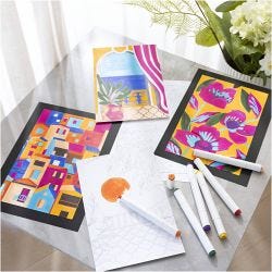 Hobbyset Kleuren, Schilderen volgens cijfers, markeerstiften, 1 doos