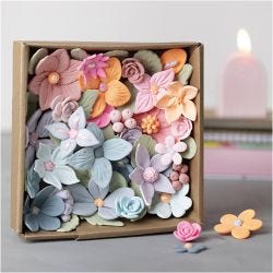 Hobbyset Boetseren, Bloemen, pastelkleuren, 1 doos