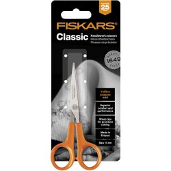 Fiskars Klassieke Precisie Schaar, L: 13 cm, 1 stuk