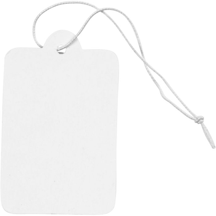 Labels, afm 25x40 mm, wit, 100 stuk/ 1 doos