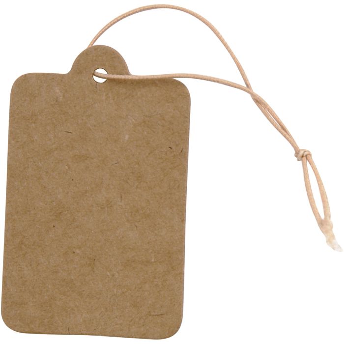 Labels, afm 25x40 mm, lichtbruin, 100 stuk/ 1 doos